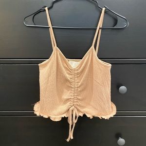 Light pink cropped top. Size S.